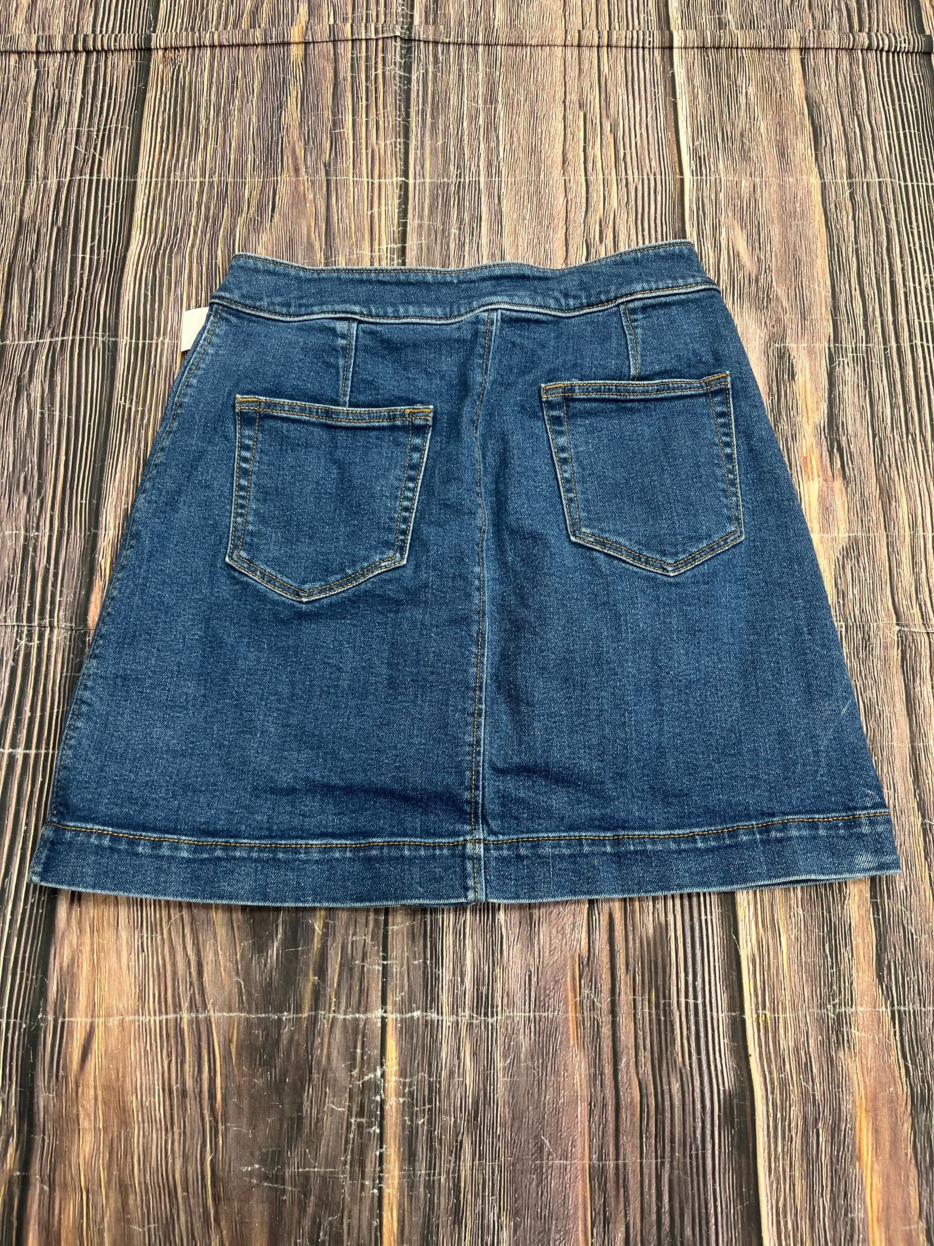 Skirt Mini & Short By Loft In Blue Denim, Size: 0