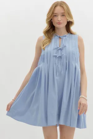 Sleeveless Pleated Dress