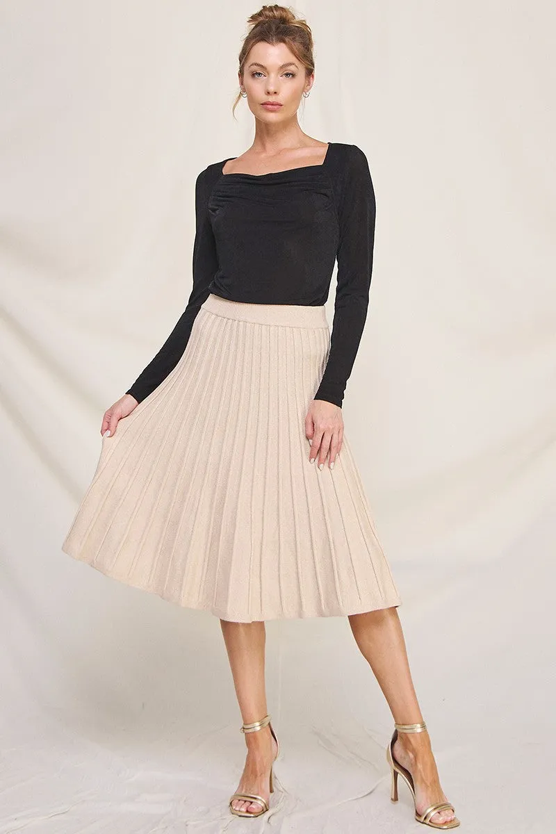 Snowfall Pleated Skirt