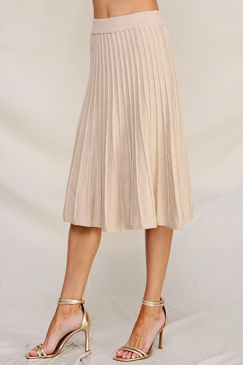 Snowfall Pleated Skirt