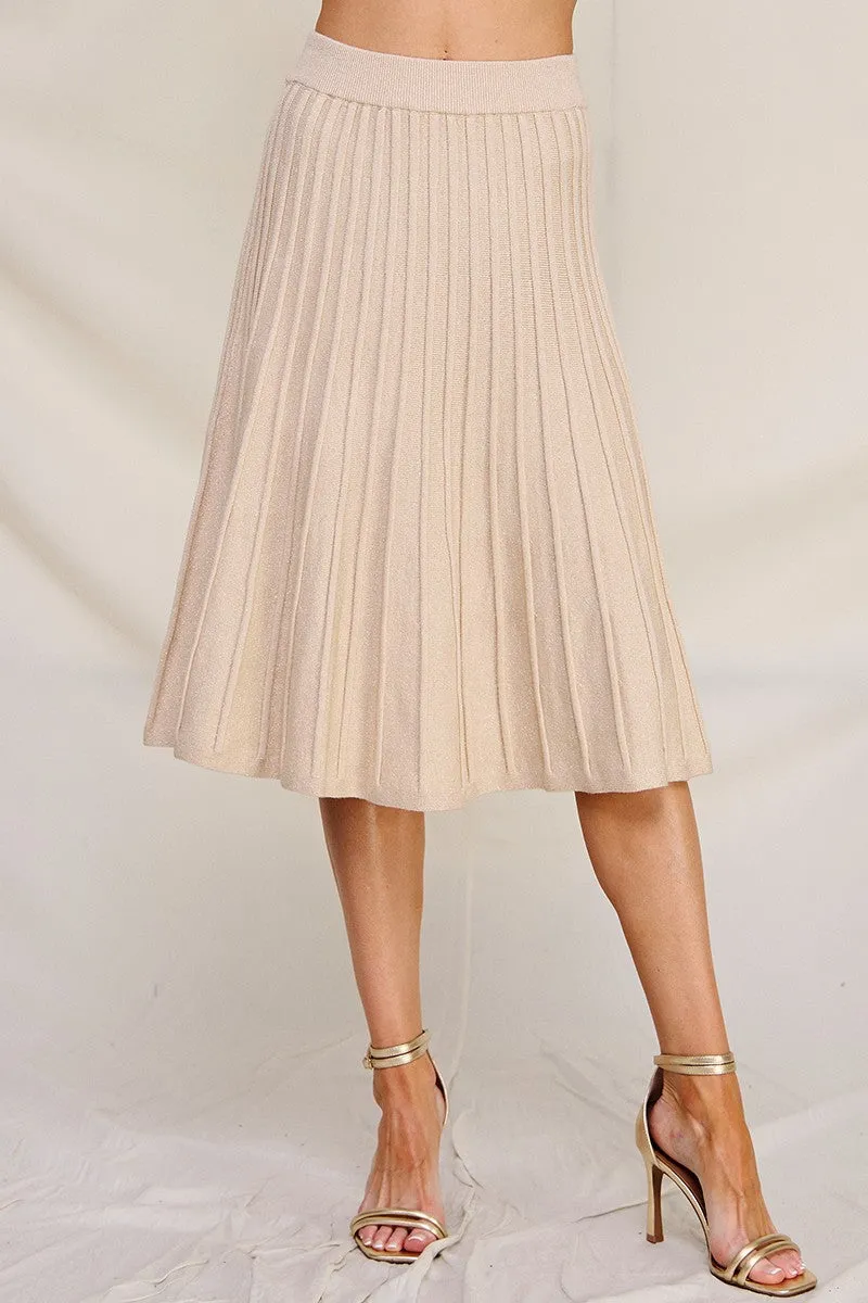 Snowfall Pleated Skirt