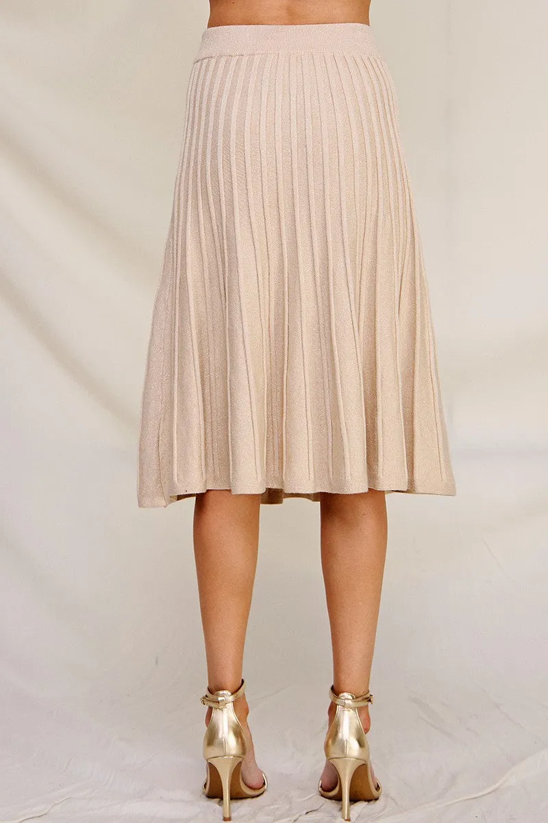 Snowfall Pleated Skirt