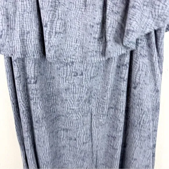 Soft Surroundings Grey Off Shoulder Maxi Dress Sun Dress Casual 1X