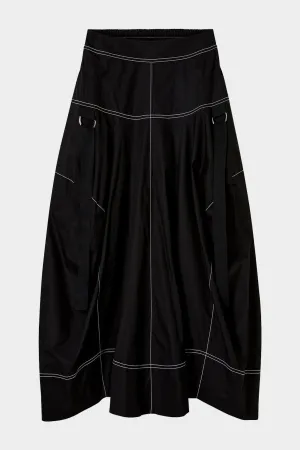 Soho Midi Skirt in Black