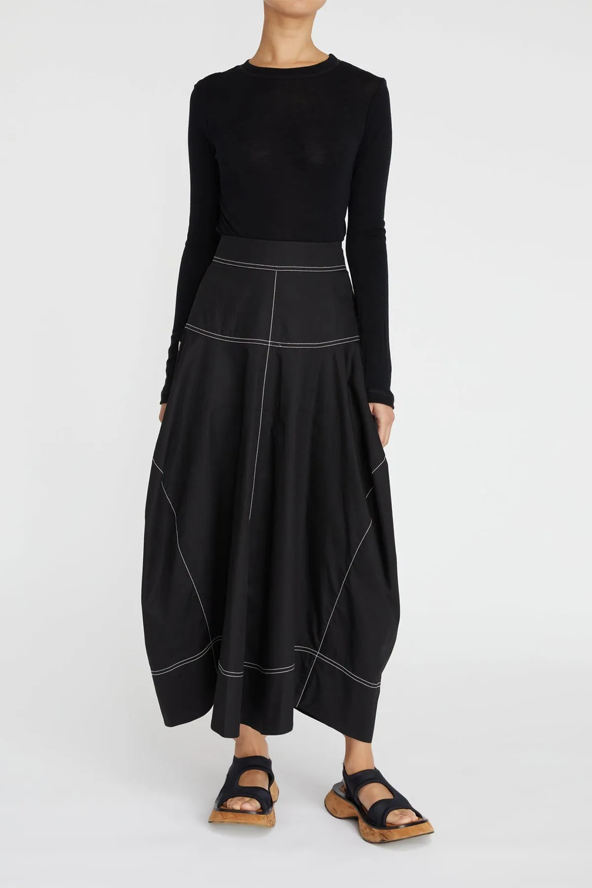 Soho Midi Skirt in Black