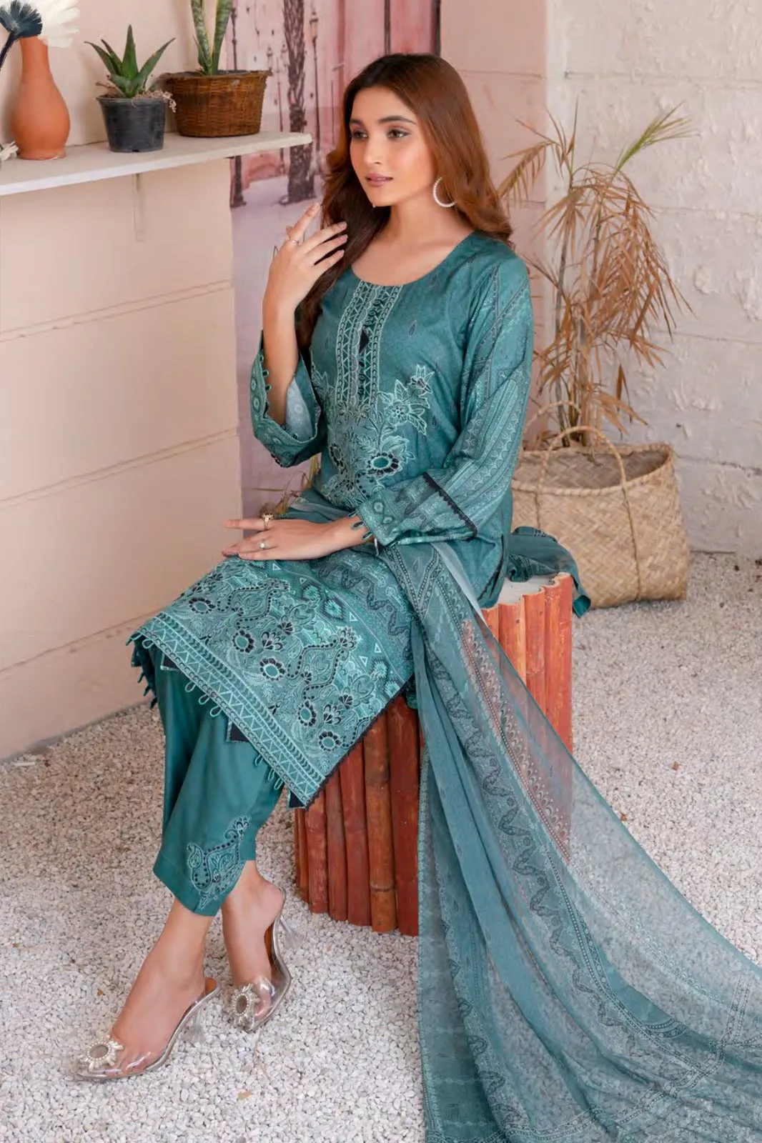 Soni Dress 3 Piece  linen