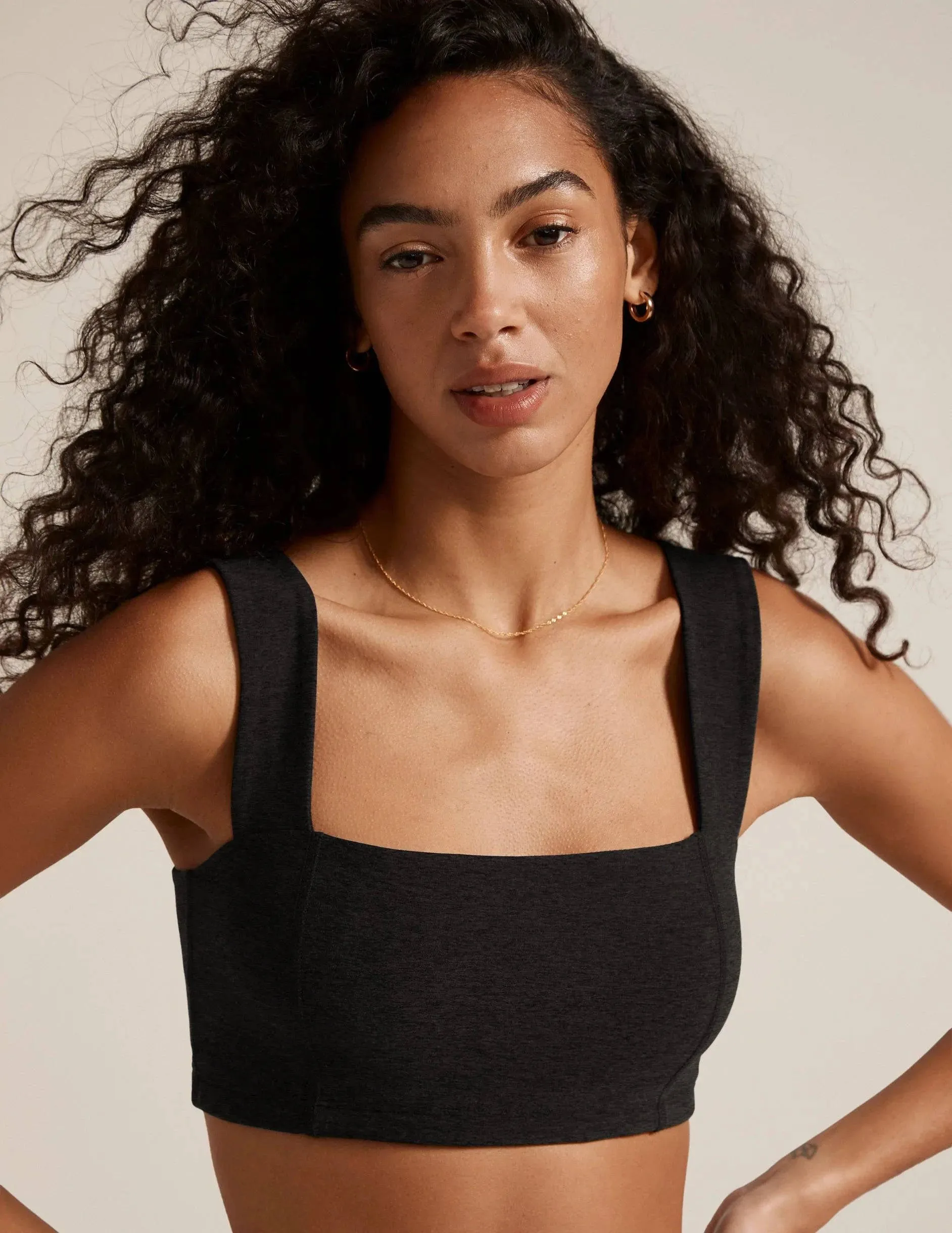 Spacedye Squared Bra by Beyond Yoga | Darkest Night