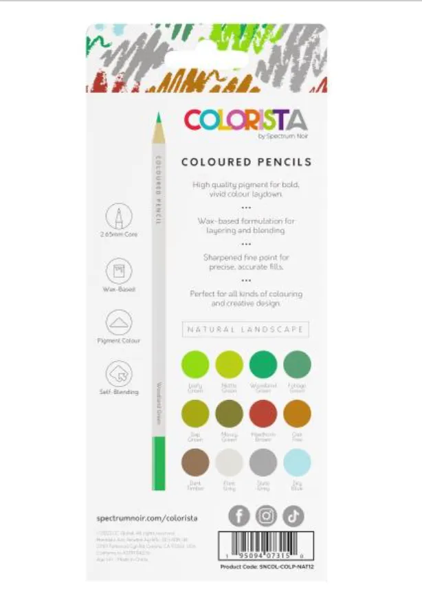 Spectrum Noir Colorista Natural Landscape Colored Pencils {C300}