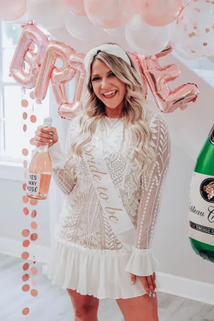 Speechless Bell Cuff Lace Dress