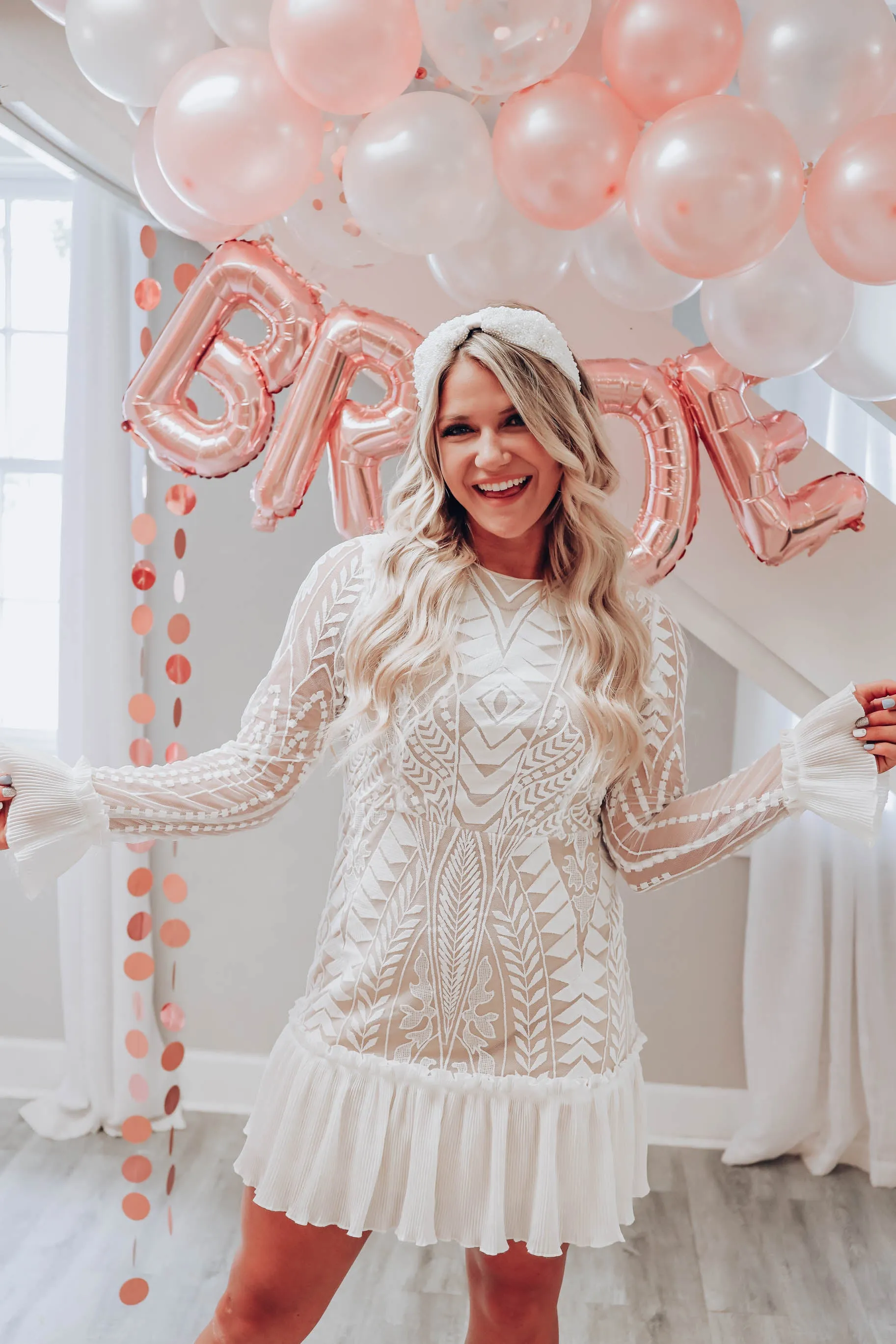 Speechless Bell Cuff Lace Dress