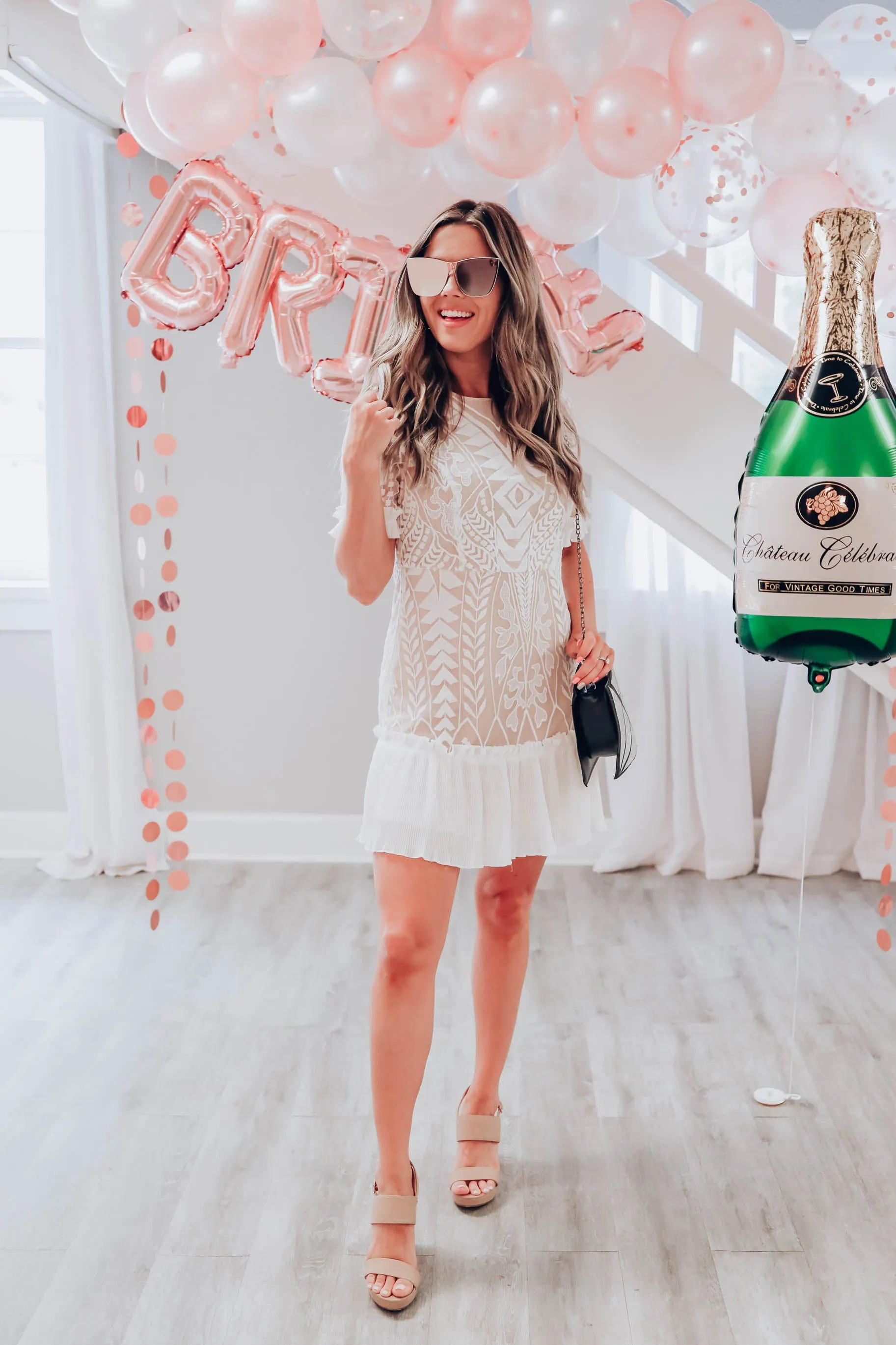 Speechless Short Sleeve Lace Dress