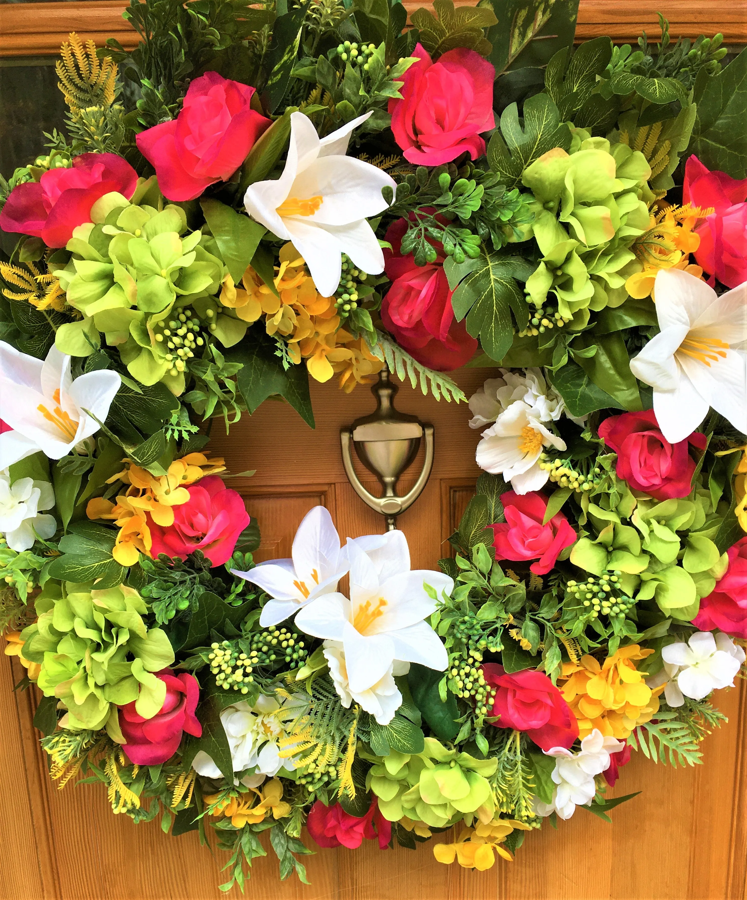 Spring, Summer,  Home Décor Easter Wreath, 30" X 6" depth