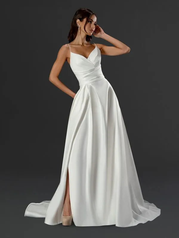 Stella Couture Size 16 24801 Off White Gown