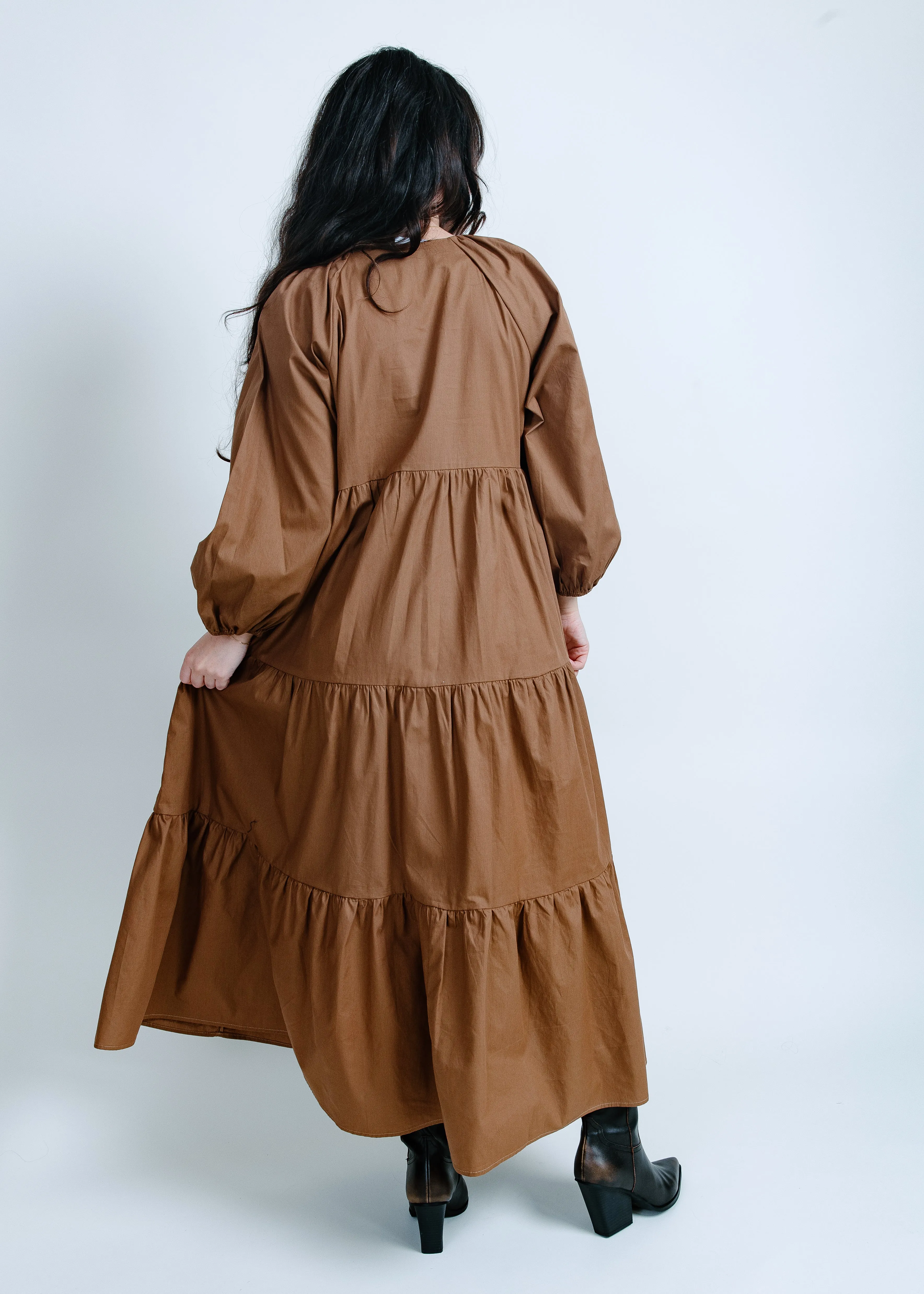Stella Tie Front Midi Dress