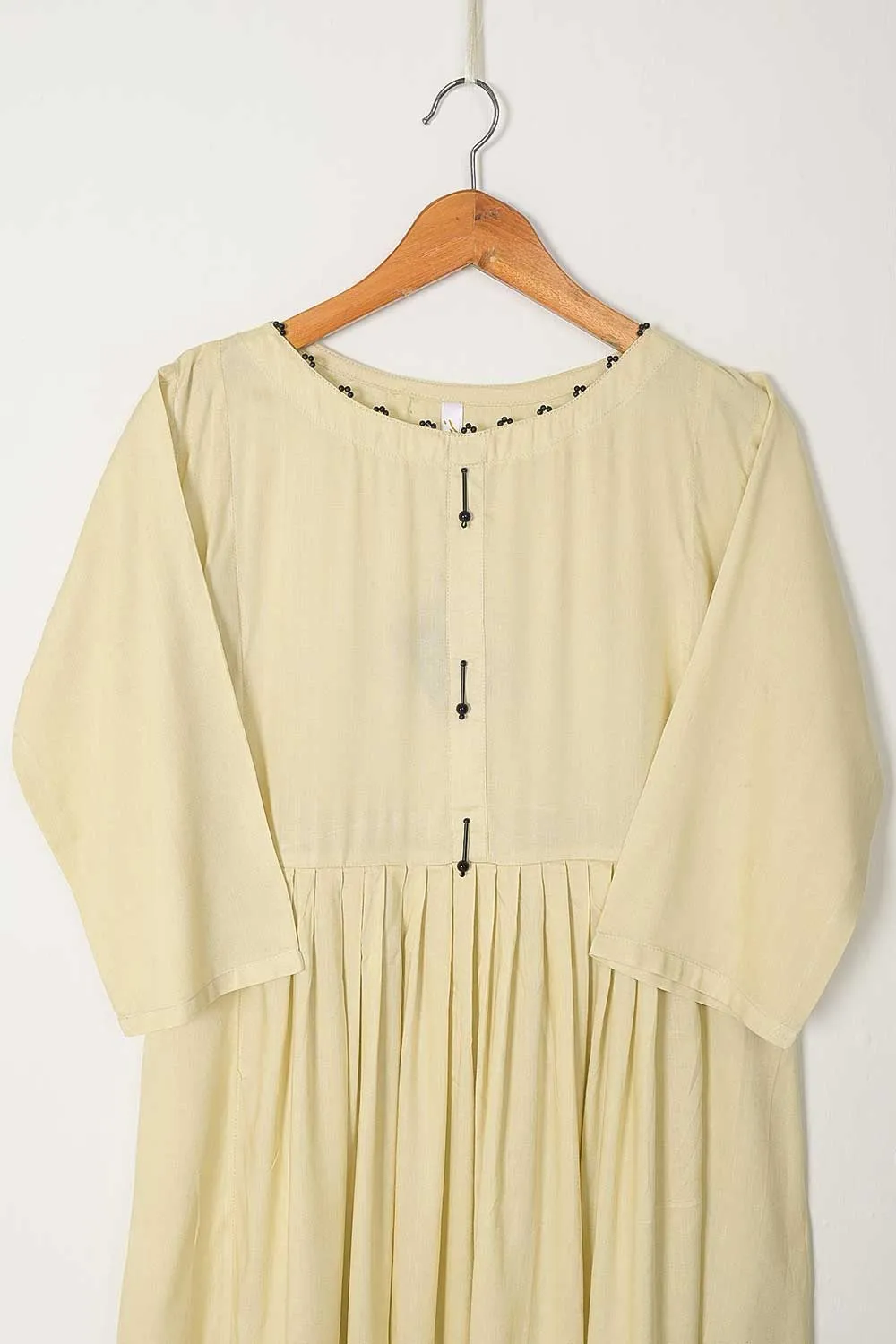 STP-033A-Skin - 2Pc Stitched Linen Frock With Linen Trouser