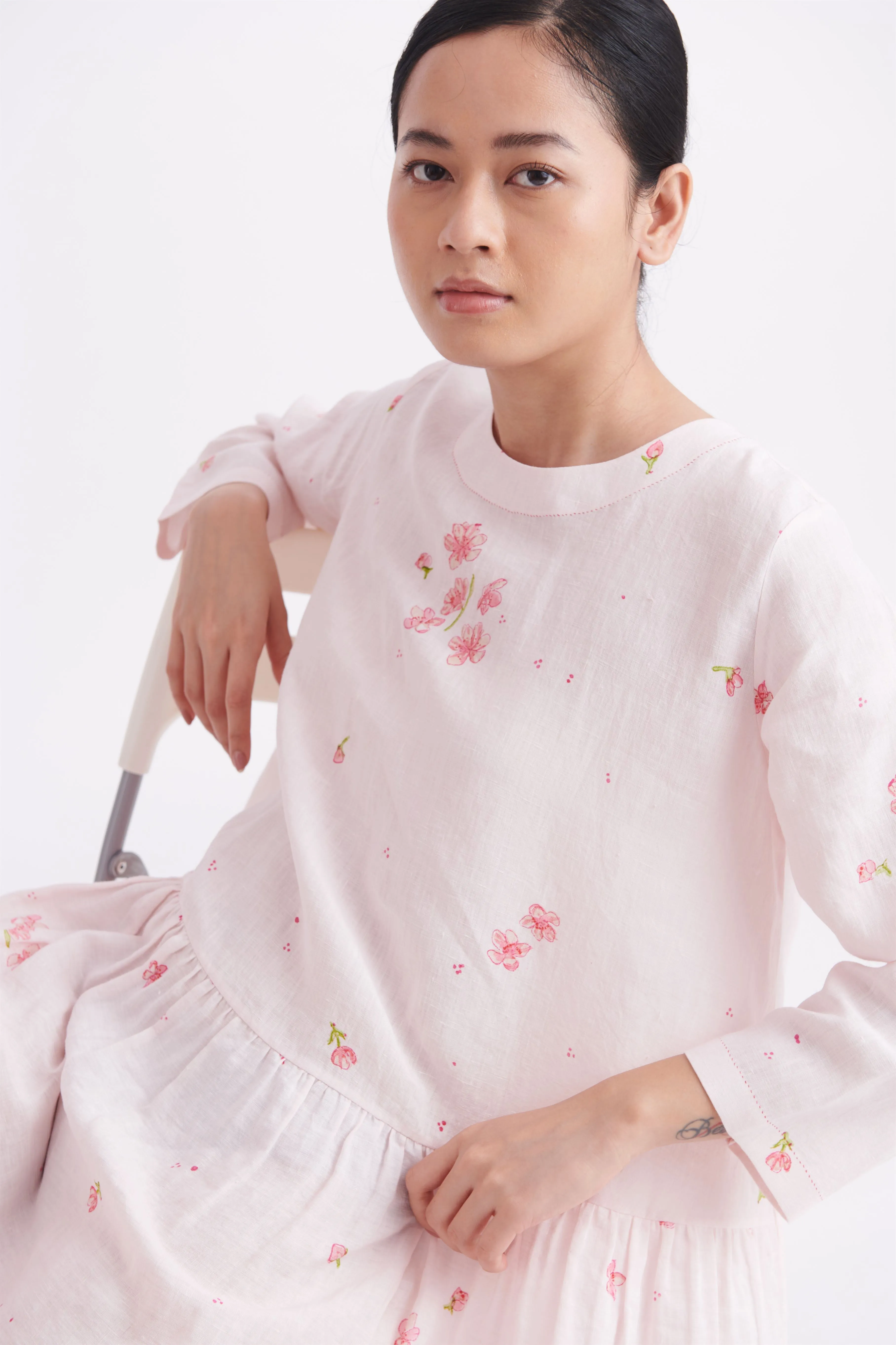 summer dress linen floral print-SS2025-41-fashion edit-the plavate