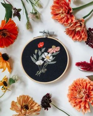 Summer Florals Embroidery Kit