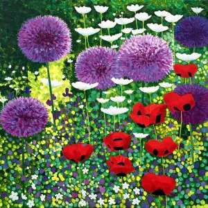 Summer Flower Garden Greetings Card