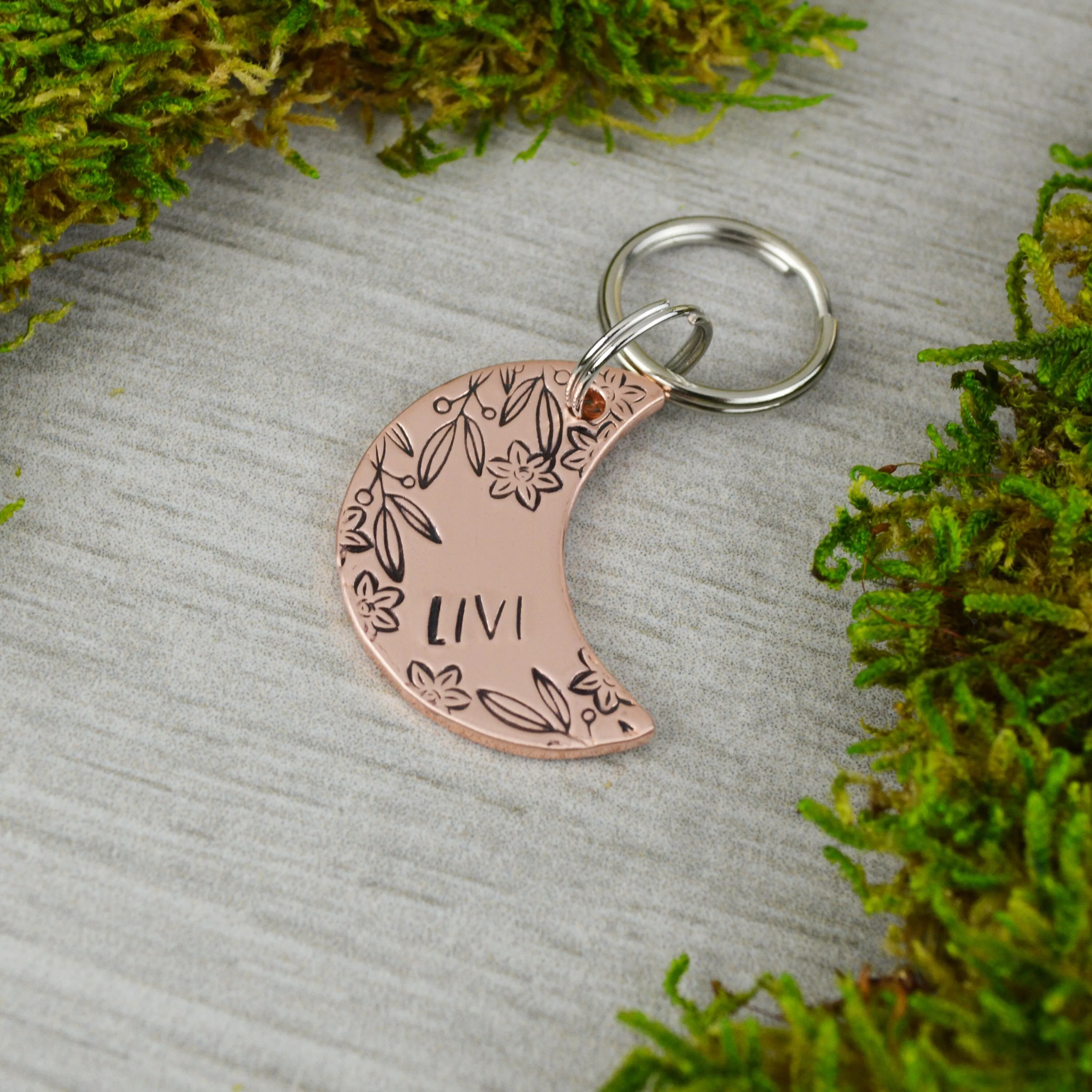Summer Moon Pet ID Tag