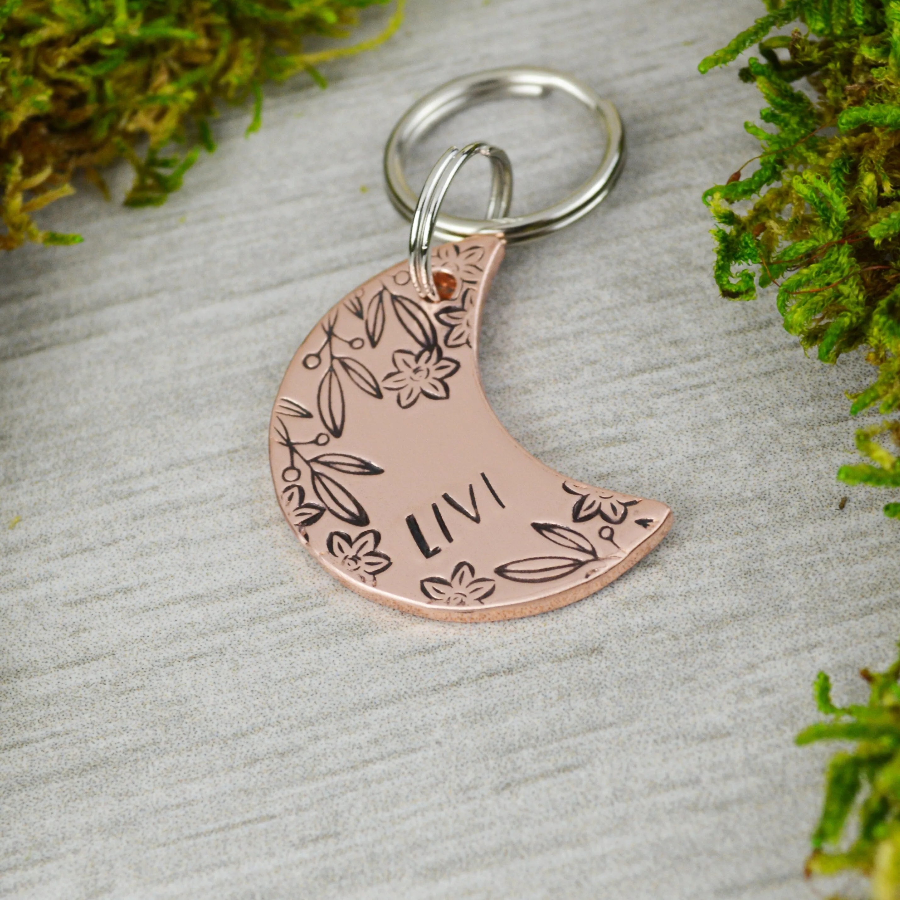 Summer Moon Pet ID Tag