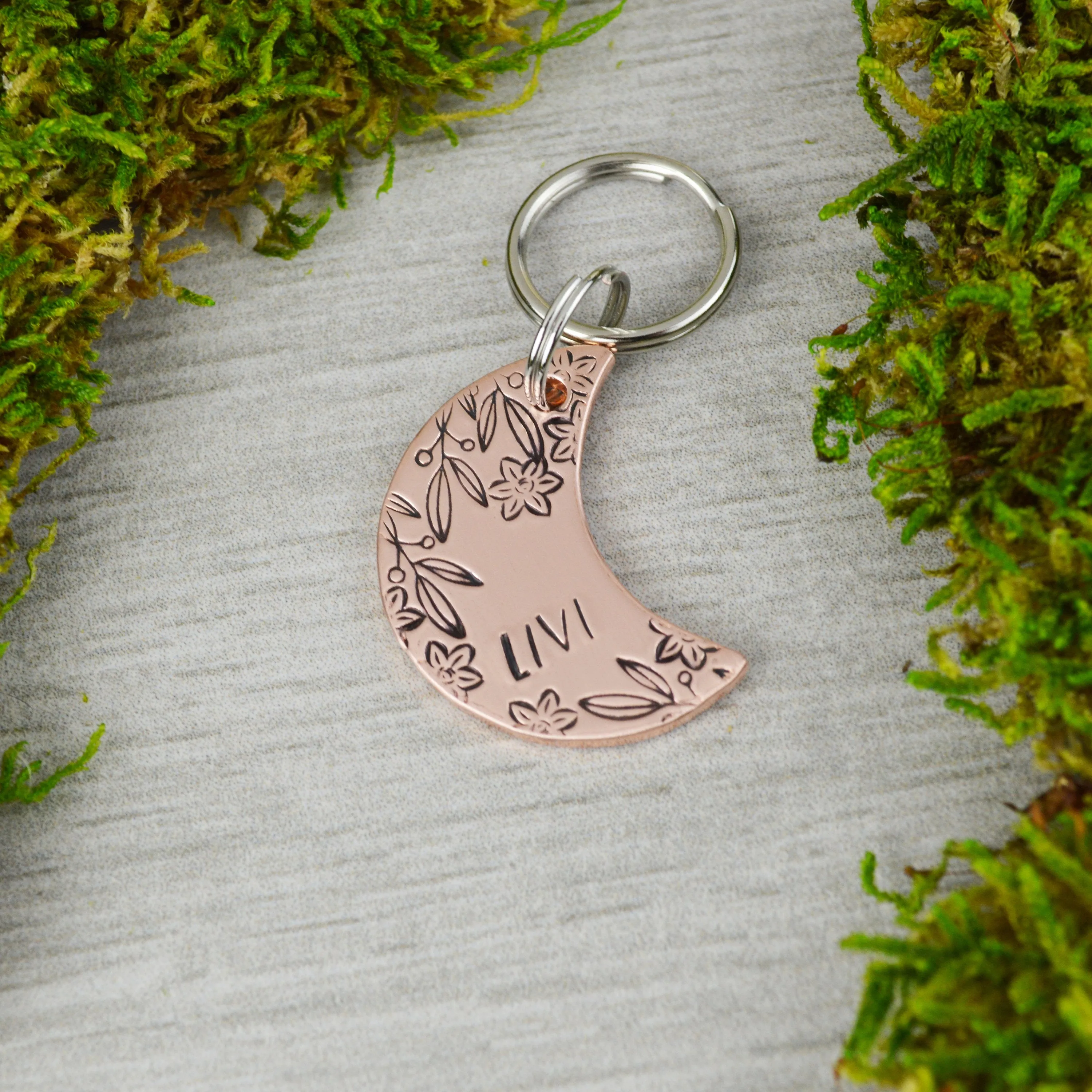 Summer Moon Pet ID Tag