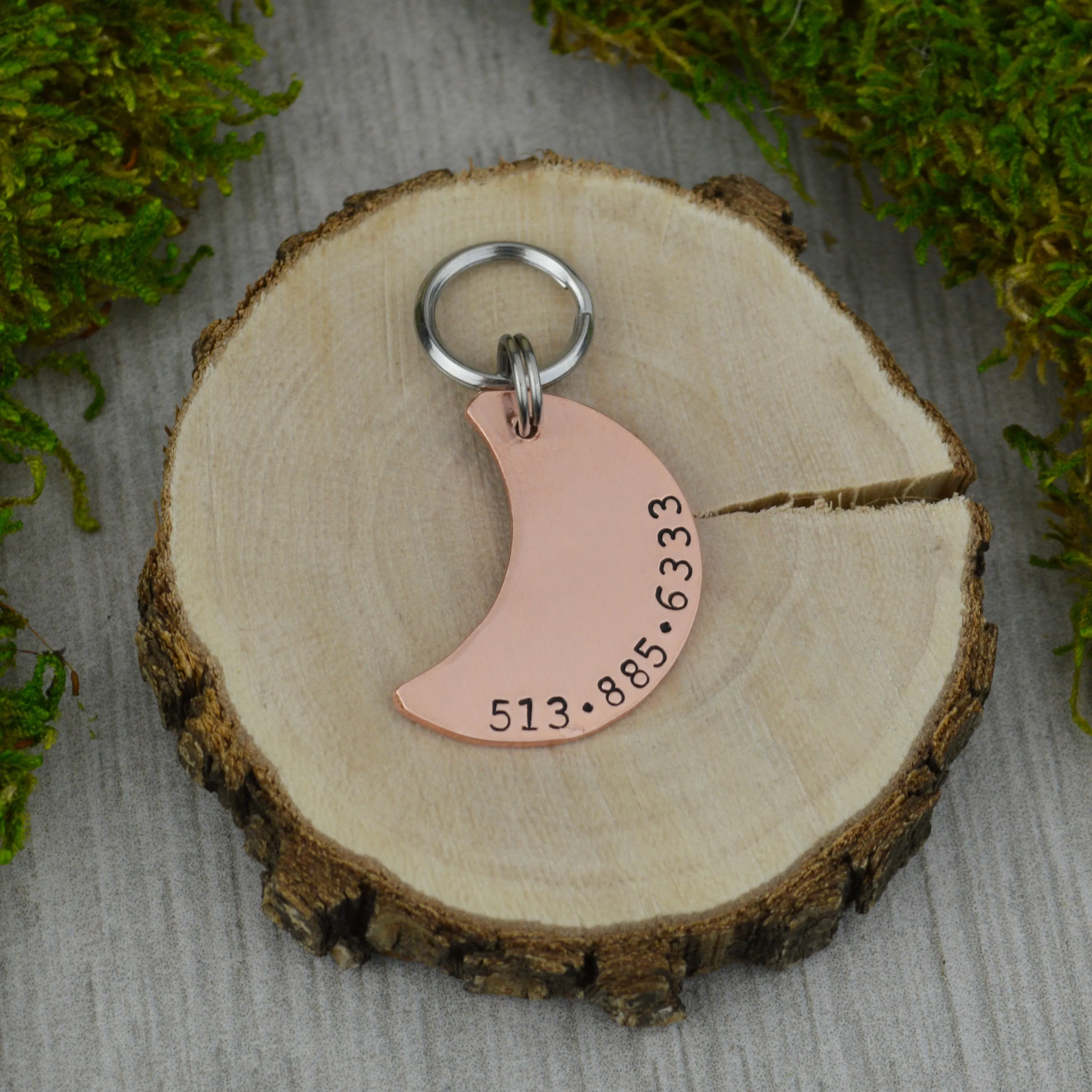 Summer Moon Pet ID Tag