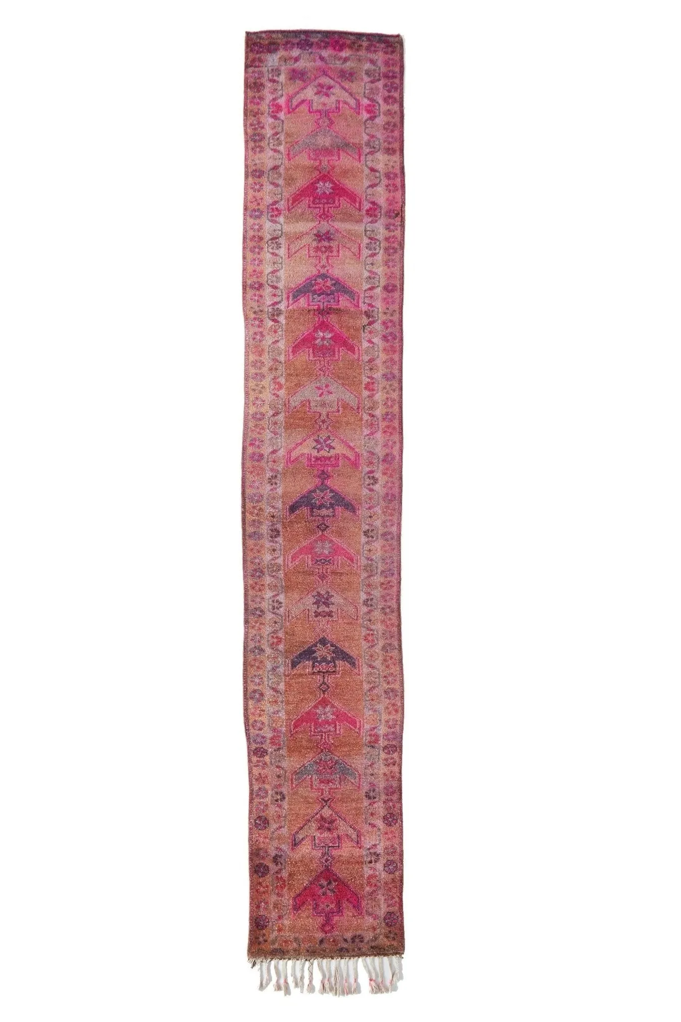 'Summer Rosé ' Turkish Runner Rug - 2'6.5" x 15'1"