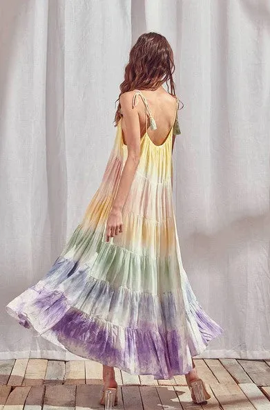 Sun & Rainbow Maxi Dress