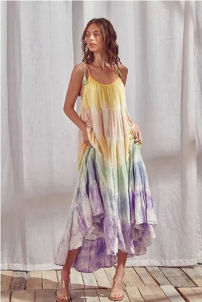 Sun & Rainbow Maxi Dress