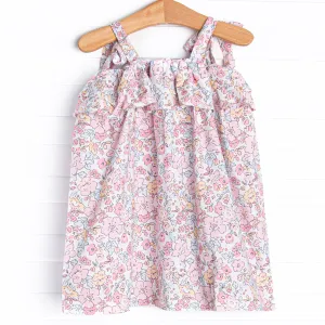 Sunset Florals Dress, Pink
