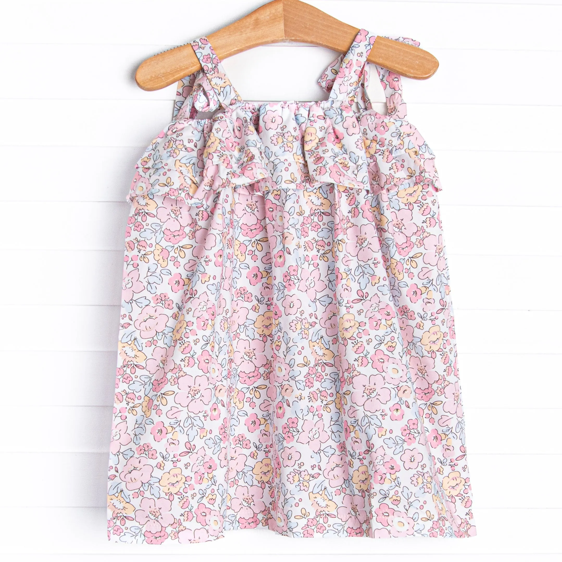 Sunset Florals Dress, Pink
