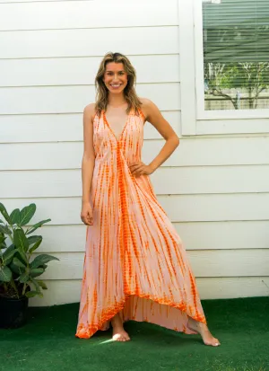 Sunset Glow Tie Dye Maxi Dress
