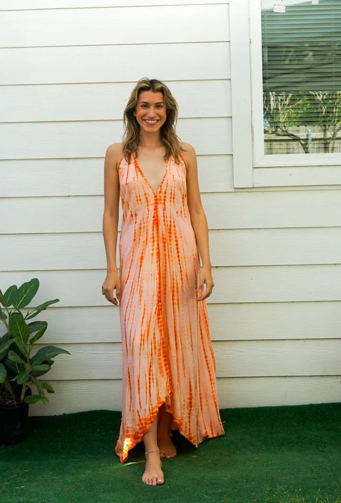 Sunset Glow Tie Dye Maxi Dress