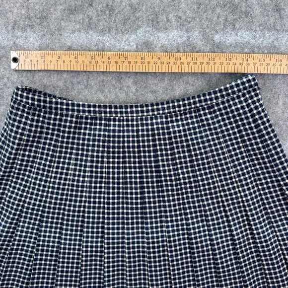 Superdry NWT Women's 6 Vintage Style Pleated Blue/White Mini Skirt