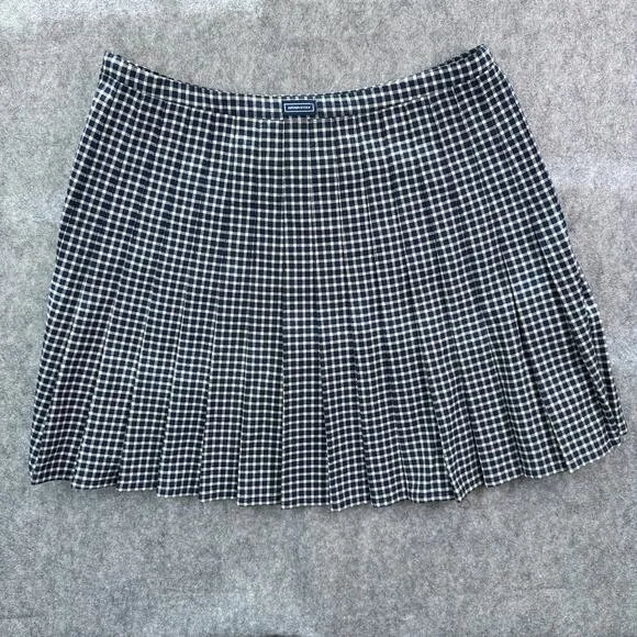 Superdry NWT Women's 6 Vintage Style Pleated Blue/White Mini Skirt