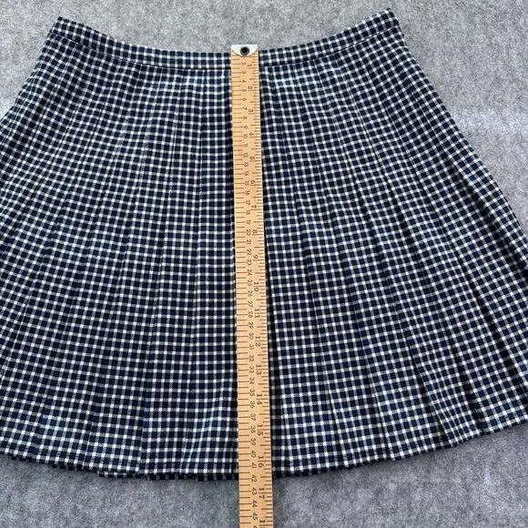 Superdry NWT Women's 6 Vintage Style Pleated Blue/White Mini Skirt