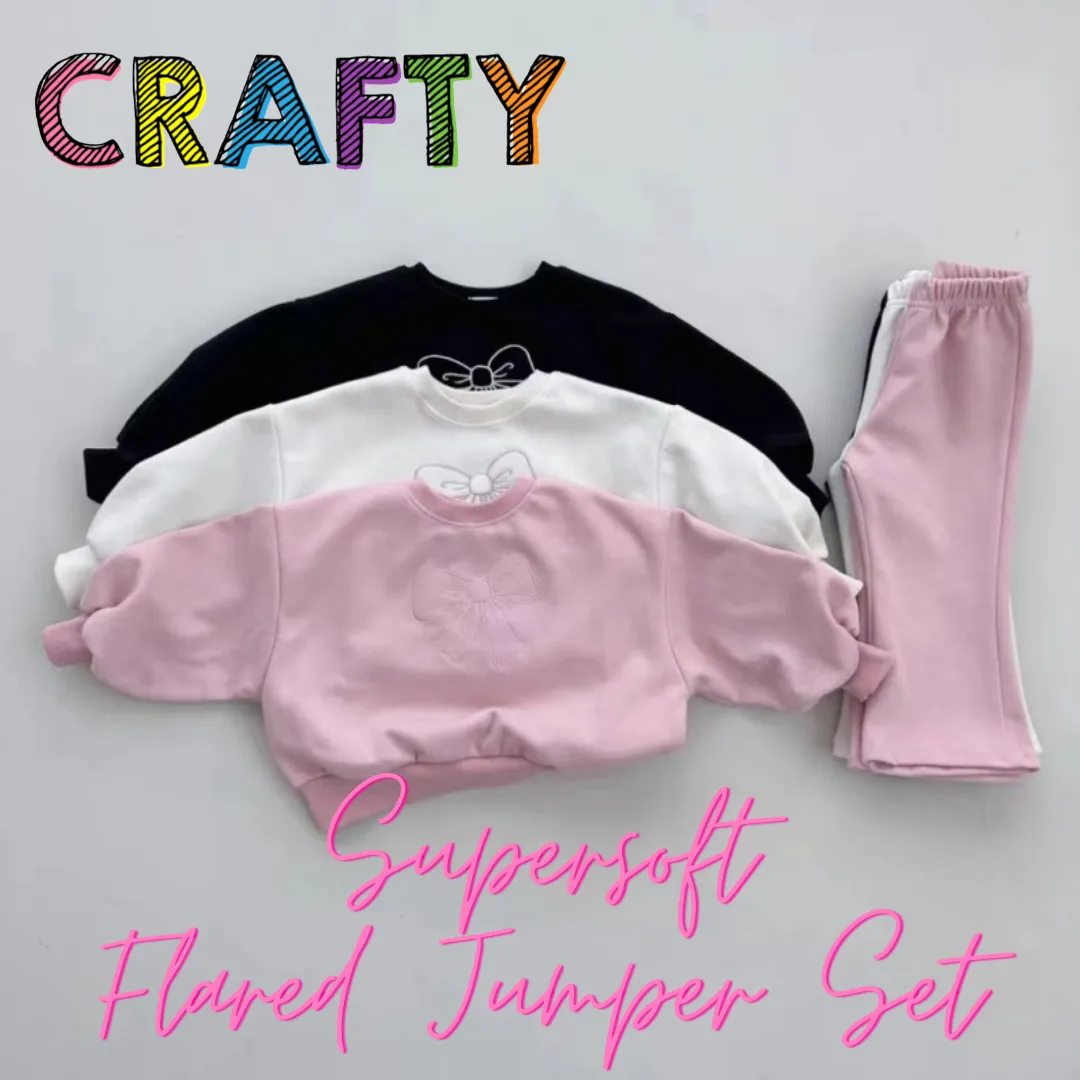 Supersoft Flared Jumper Set - Pink