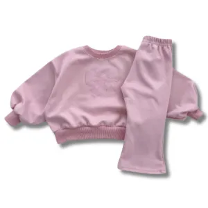 Supersoft Flared Jumper Set - Pink