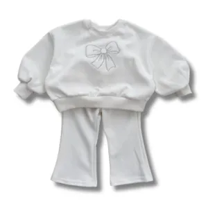 Supersoft Flared Jumper Set - White