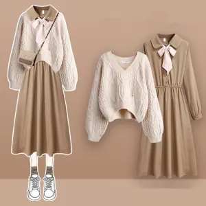Sweater   Dress Two-piece Set UB99161
