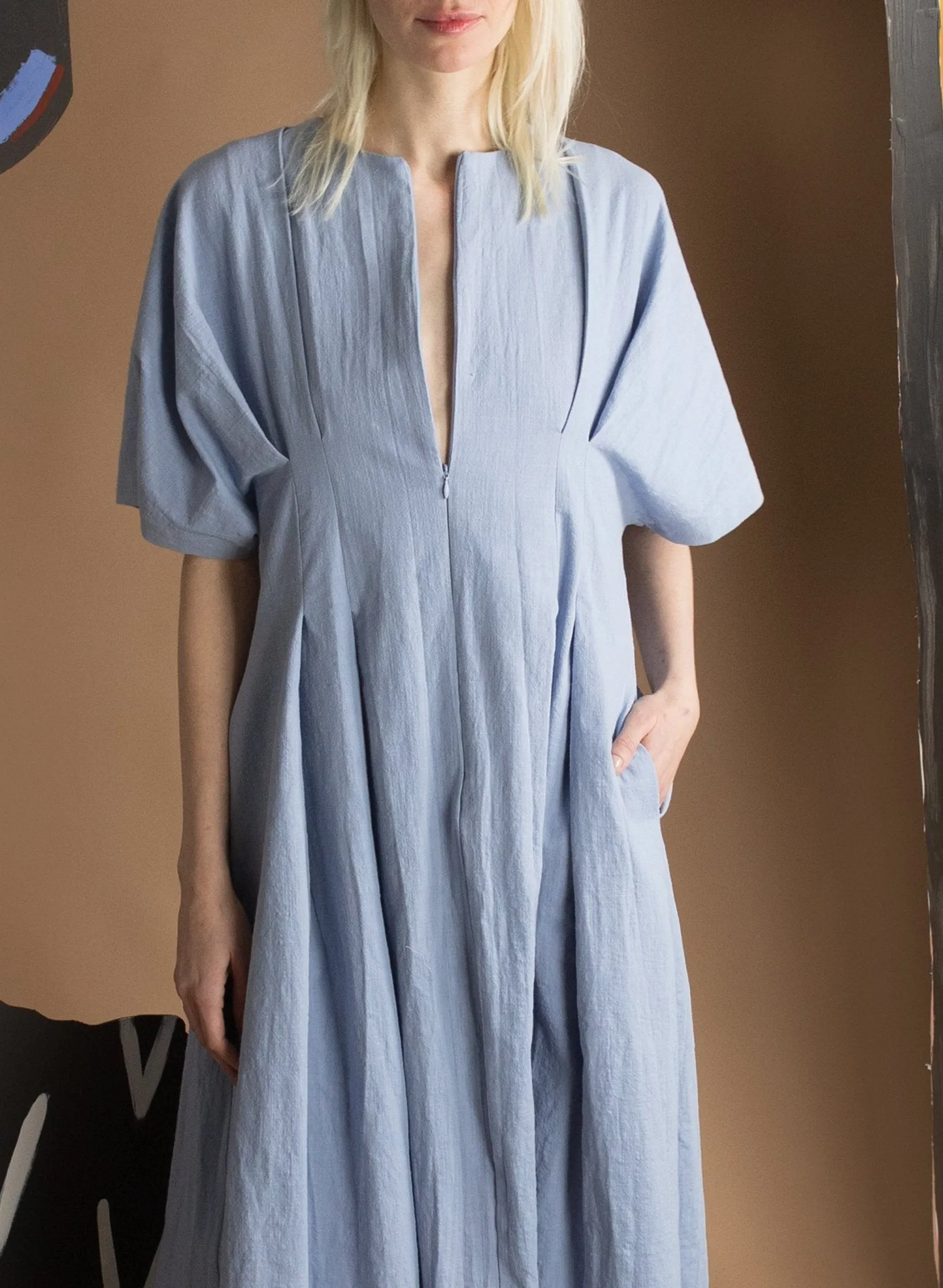 Texada Dress - Periwinkle Blue