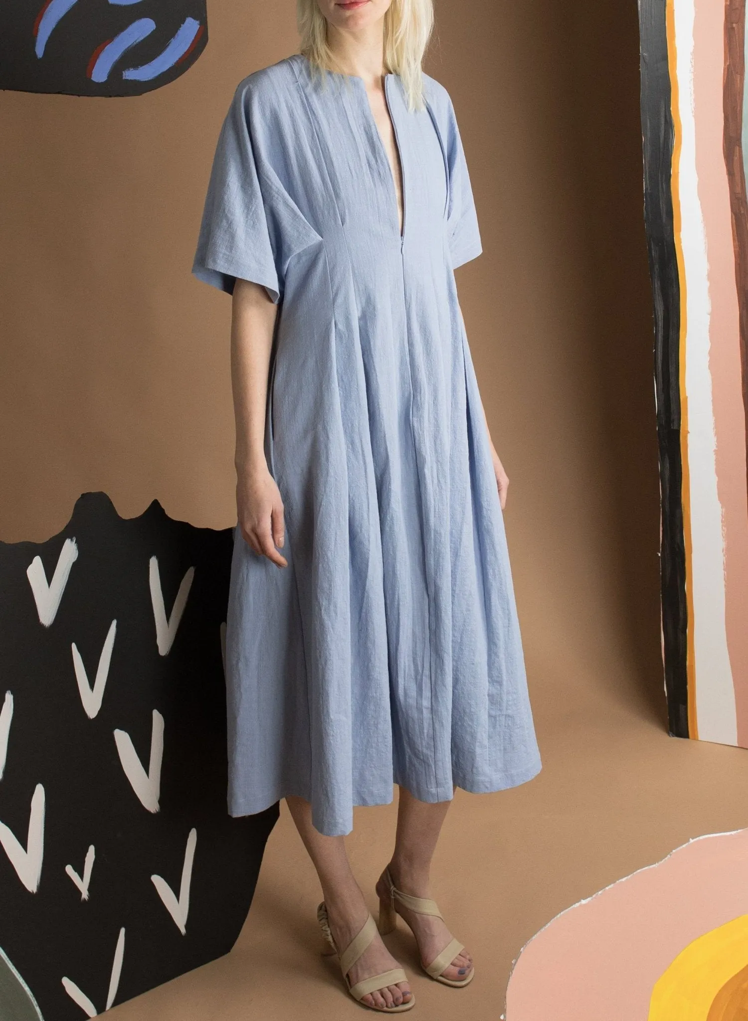 Texada Dress - Periwinkle Blue