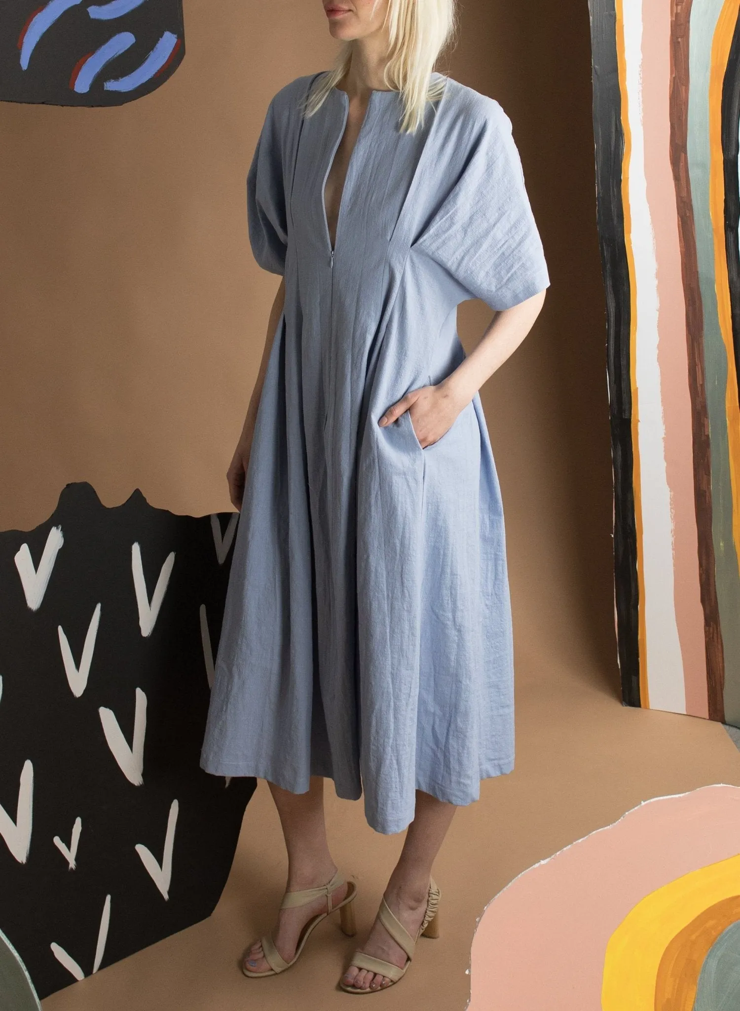 Texada Dress - Periwinkle Blue