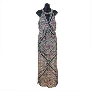 Thalia Sodi BOHO embellished halter neck maxidress, size medium