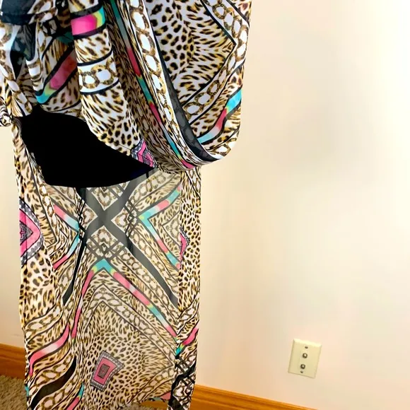 Thalia Sodi BOHO embellished halter neck maxidress, size medium