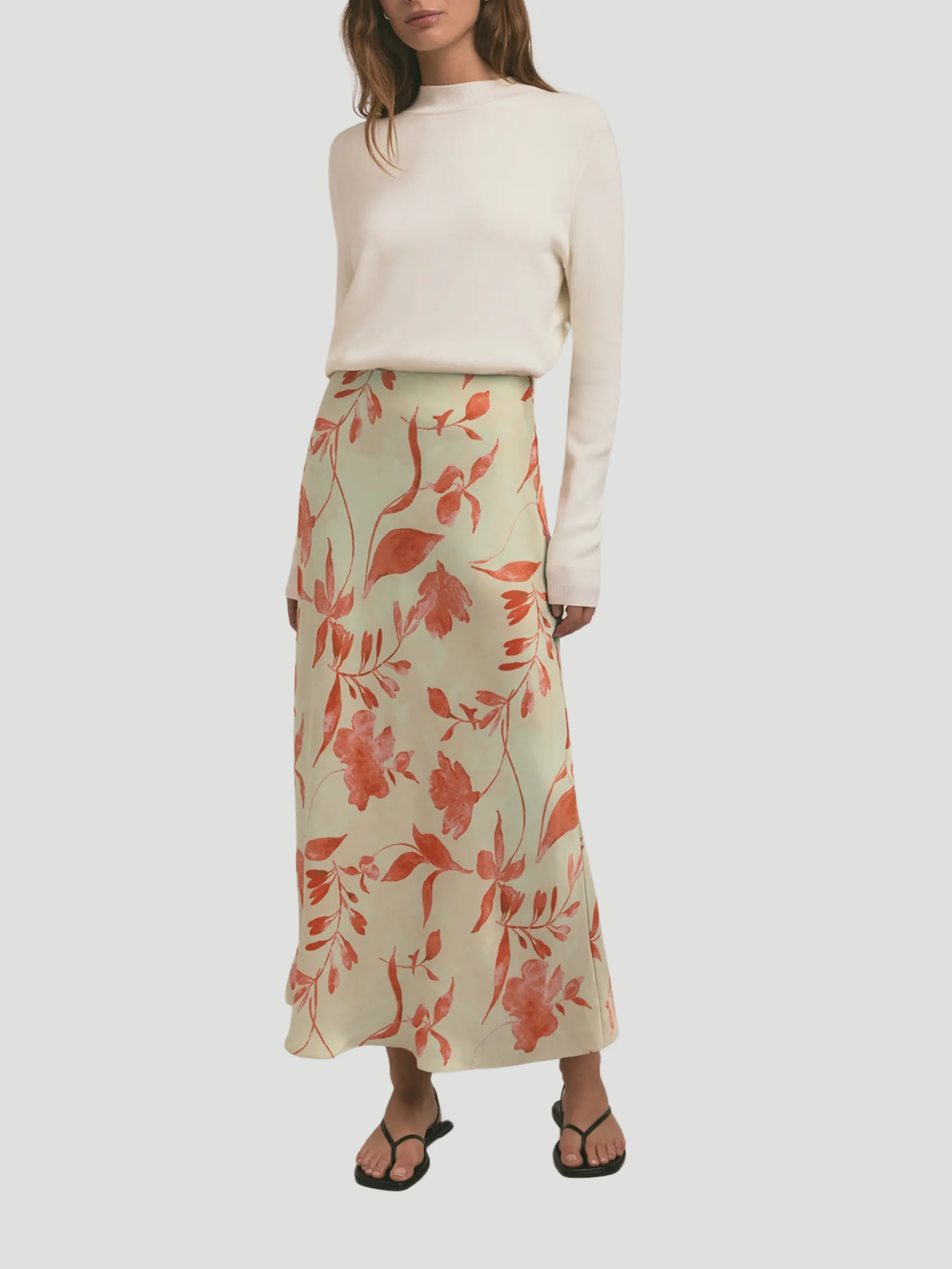 The Favorite Skirt in Moonbeam Floral