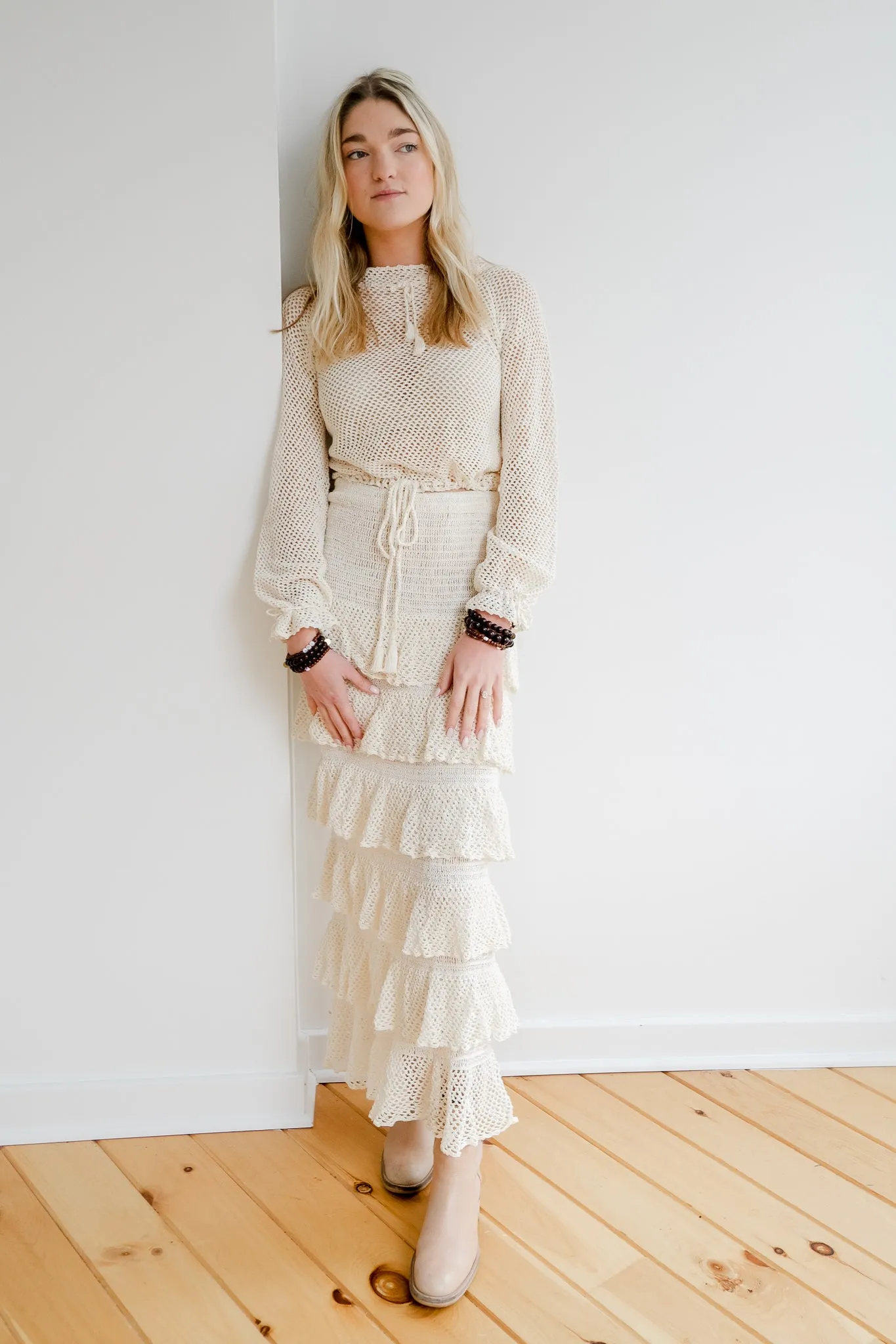 The Maxi Skirt in Ivory