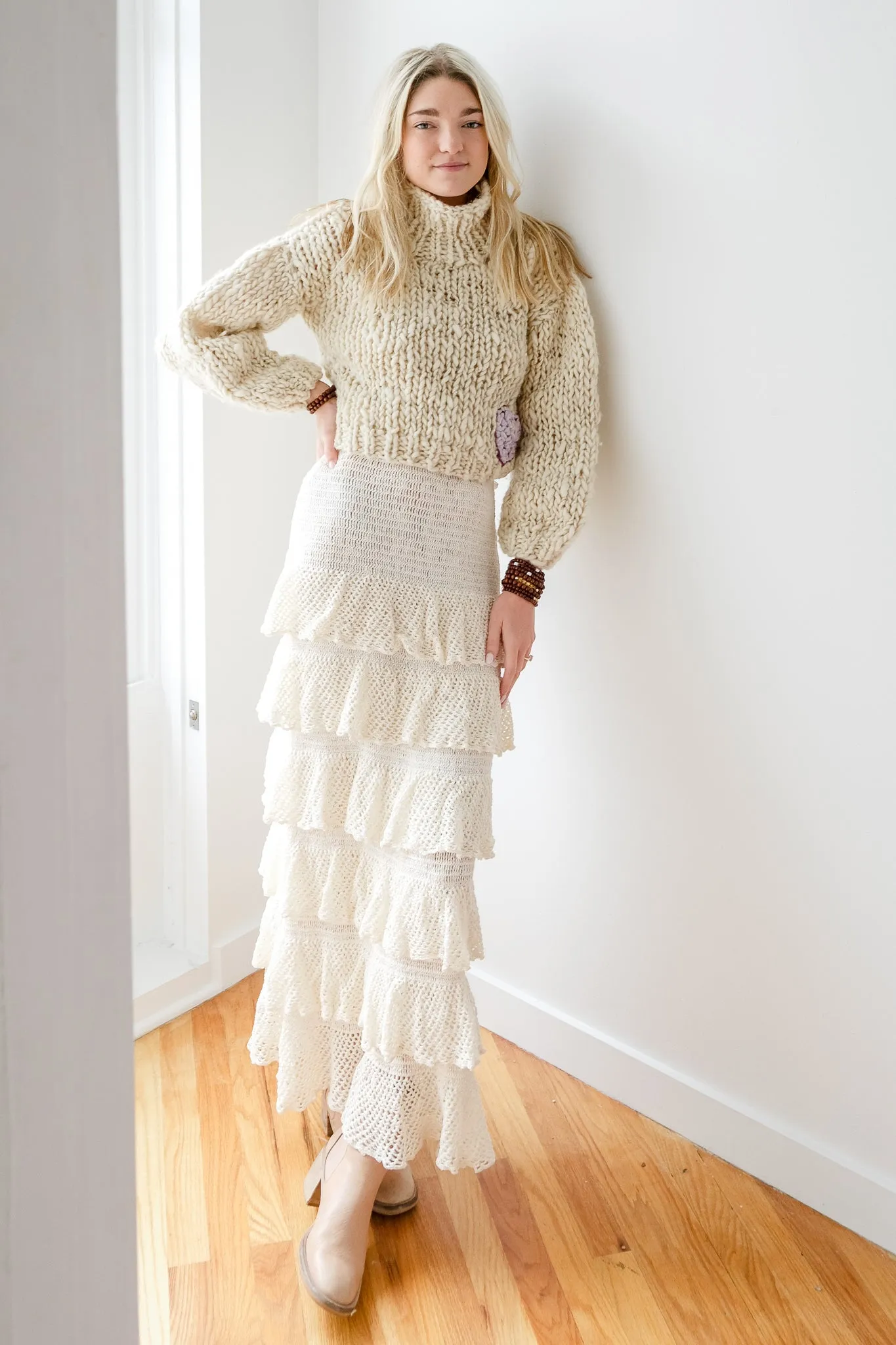 The Maxi Skirt in Ivory
