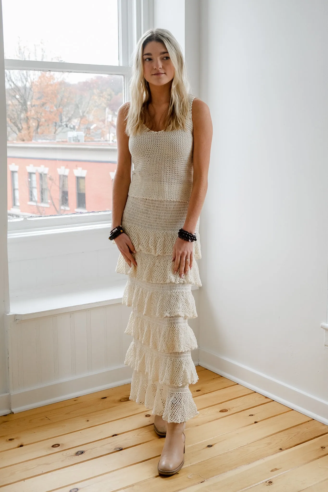 The Maxi Skirt in Ivory