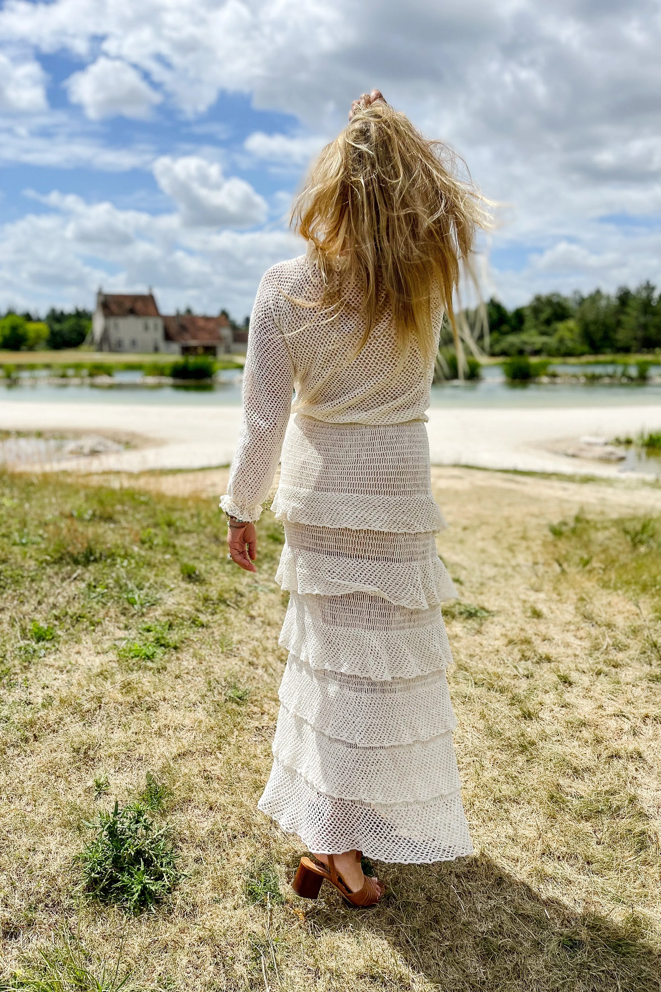 The Maxi Skirt in Ivory